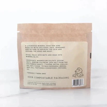 Mineral Bath Soak Sachet: Vetiver & Bergamot - Image 2