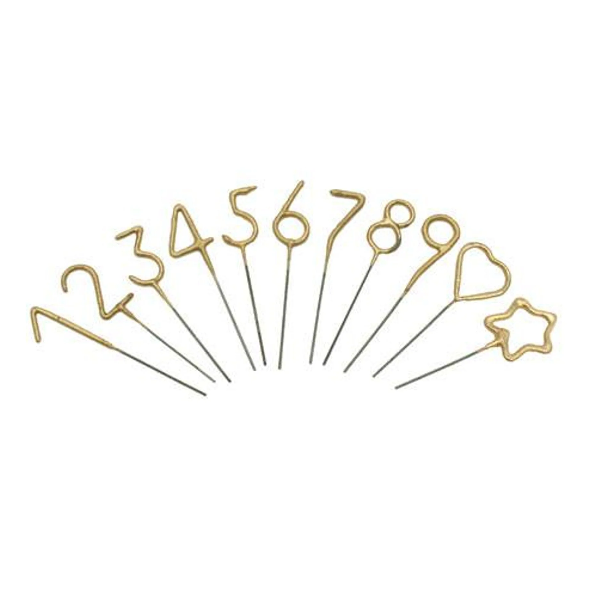 Mini Gold Sparkler Candle Wands - Image 7