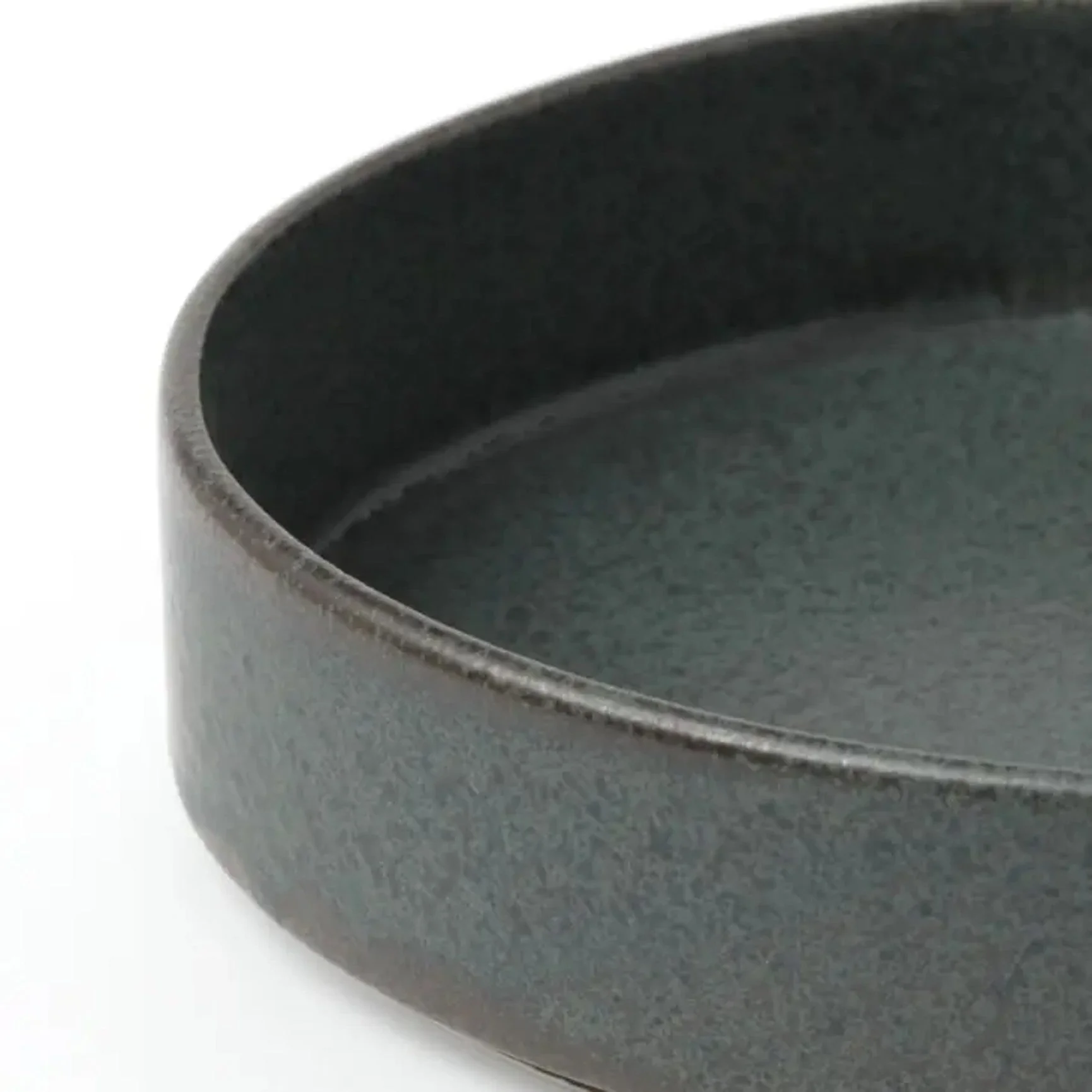 Mino Ware Small Dark Stacking Plate - Image 2