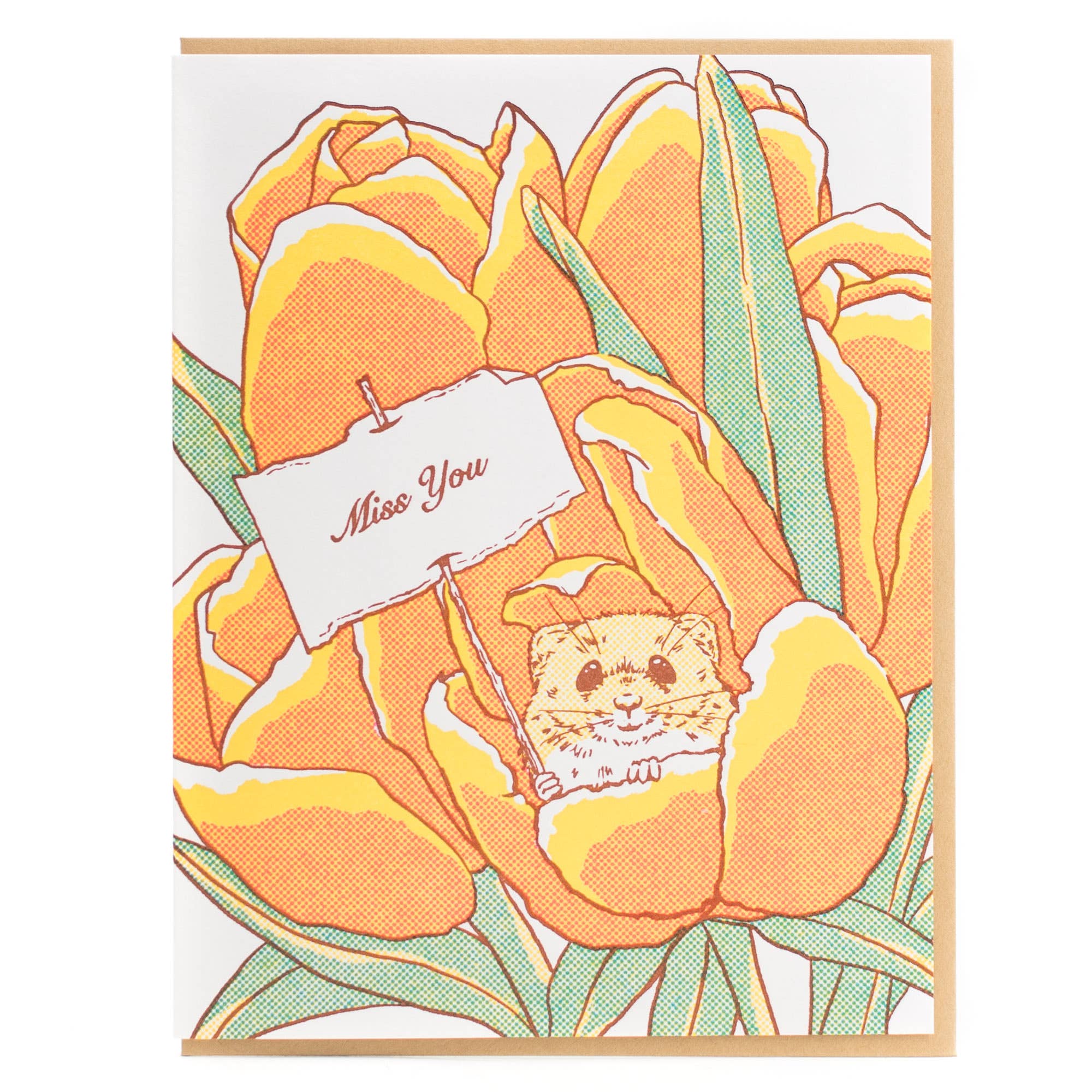 Miss You Mouse Card