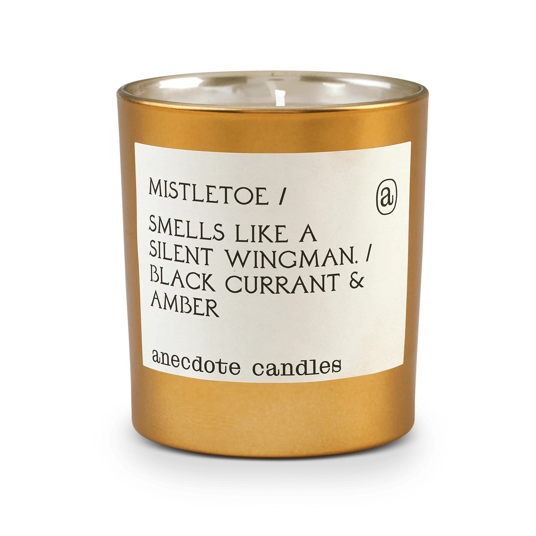 Mistletoe Gold Tumbler Candle - Image 2