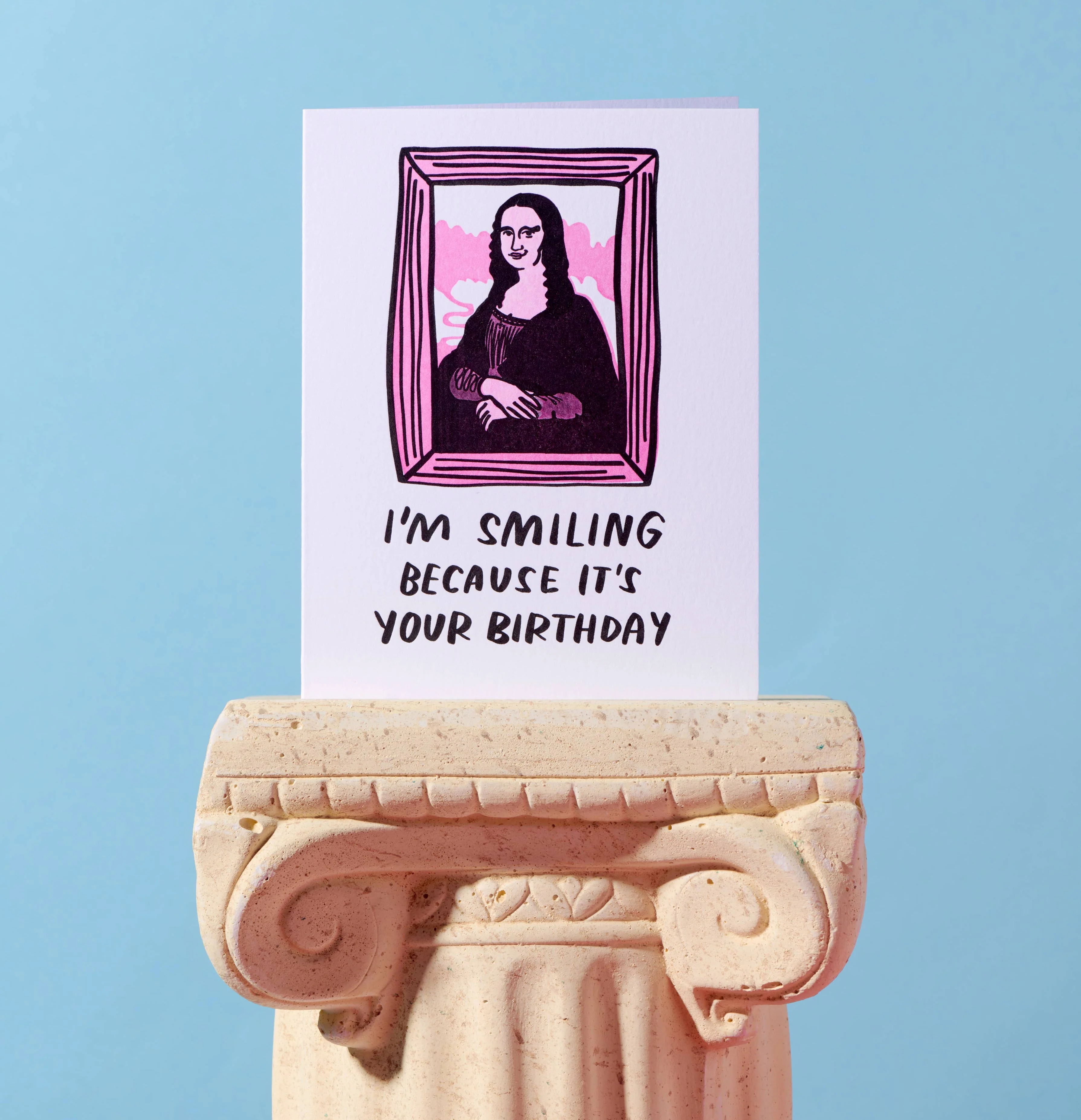 Mona Lisa Birthday Card - Image 2