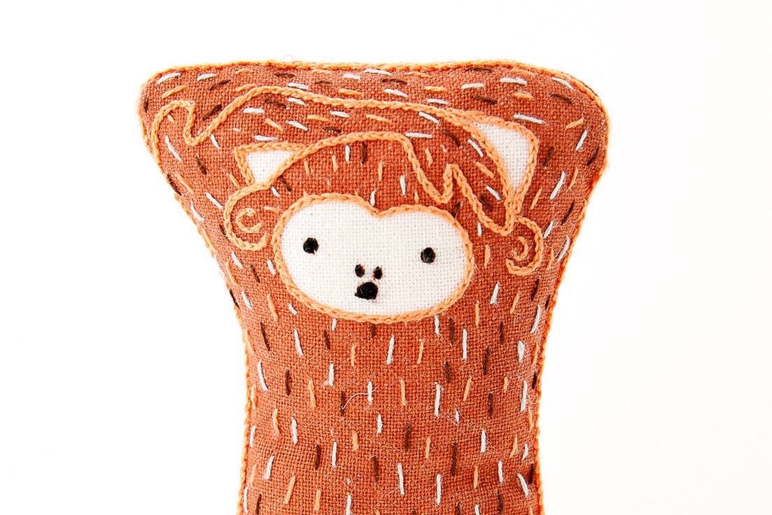 Stuffed Monkey Embroidery Kit - Image 3