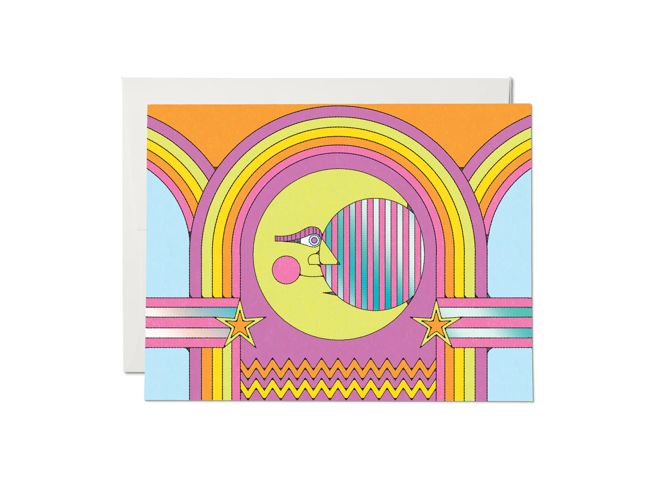 Moon and Rainbows Card