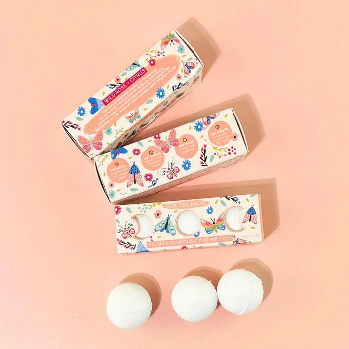 Moon Phase Flower Power Bath Bomb Trio - Image 3