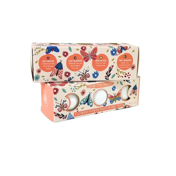 Moon Phase Flower Power Bath Bomb Trio - Image 4