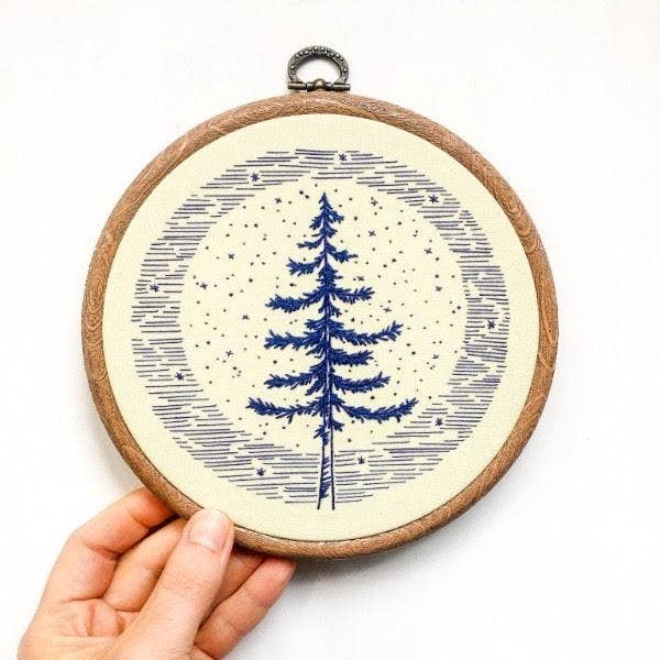 Moonlight Pine Embroidery Kit - Image 3