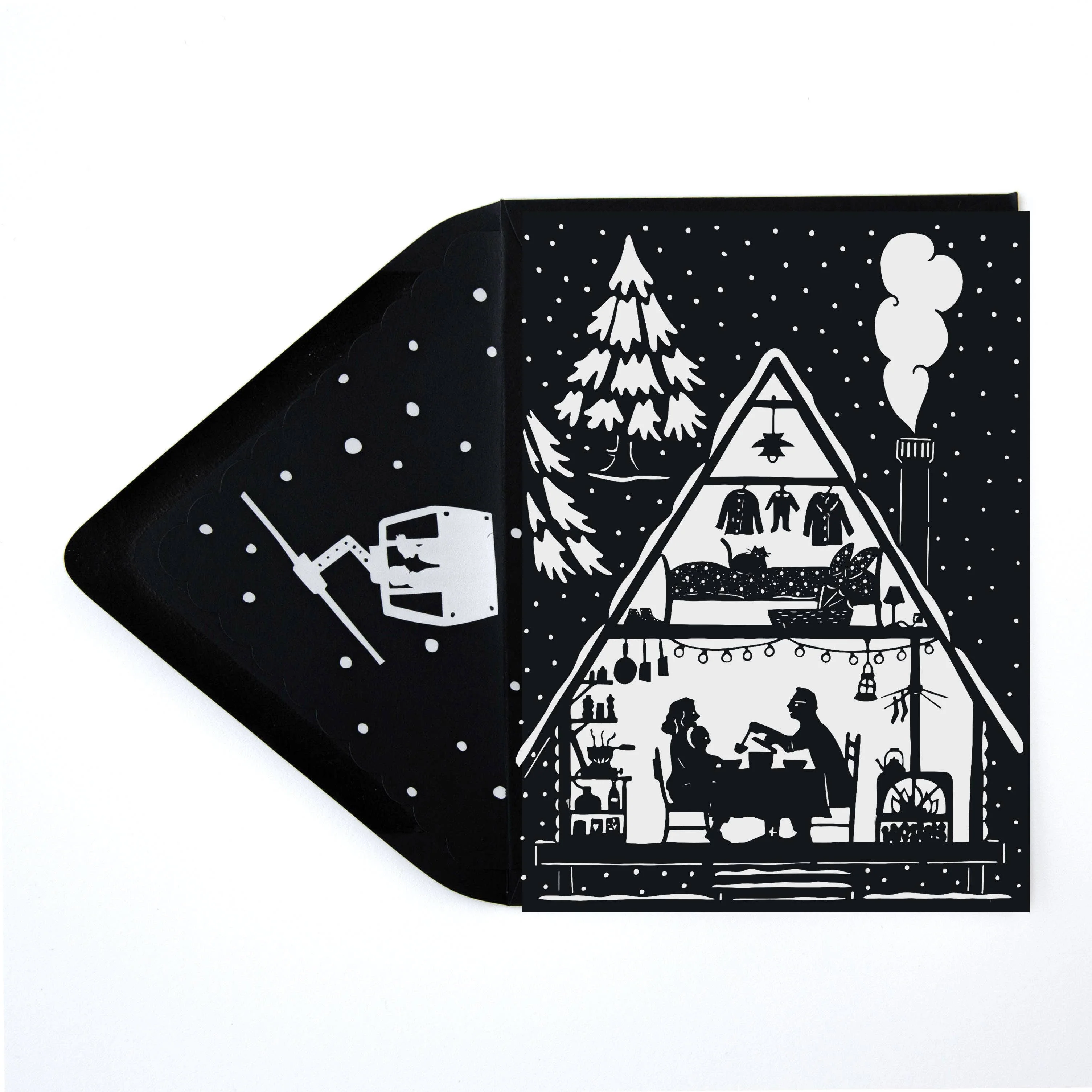 Mountain Cabin Card