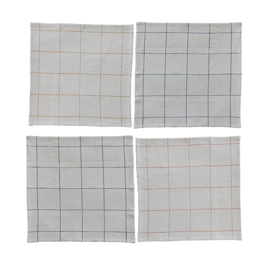 Multi-Color Grid Napkins - Image 2