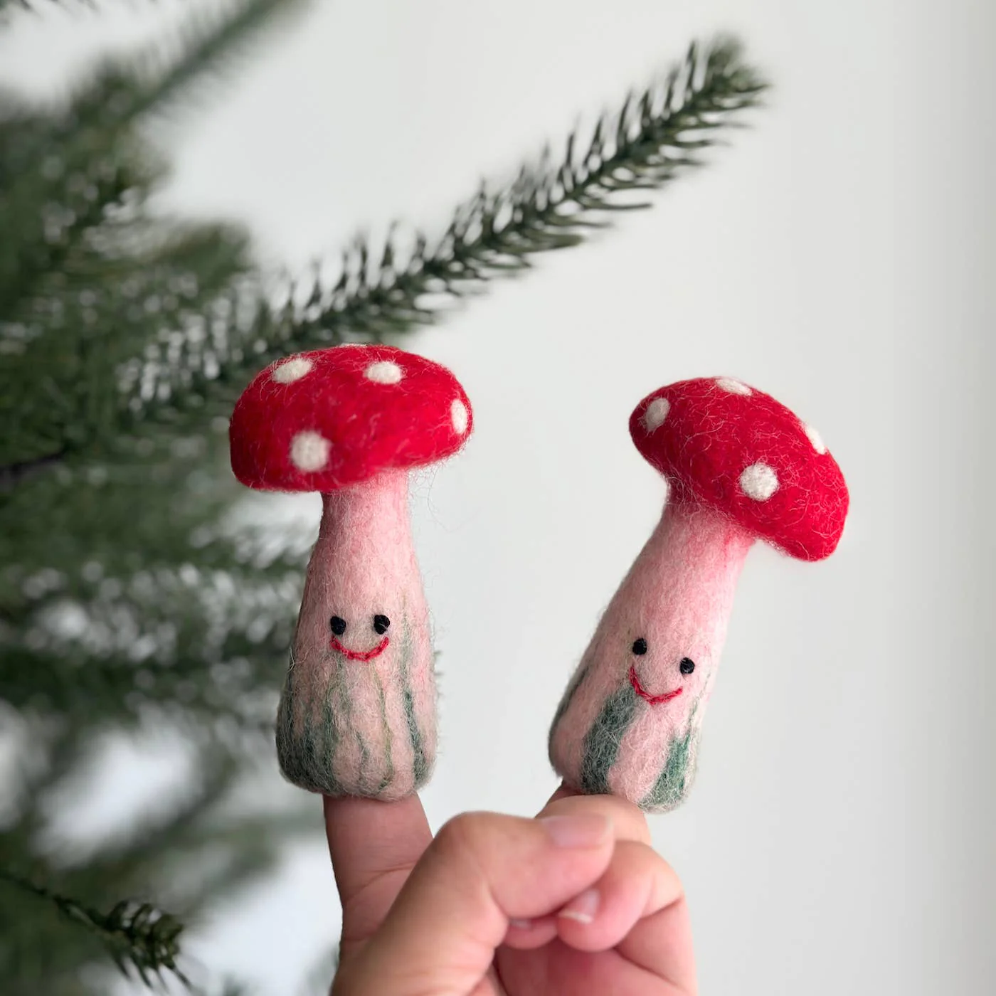 Mushroom Finger Puppet - Image 2