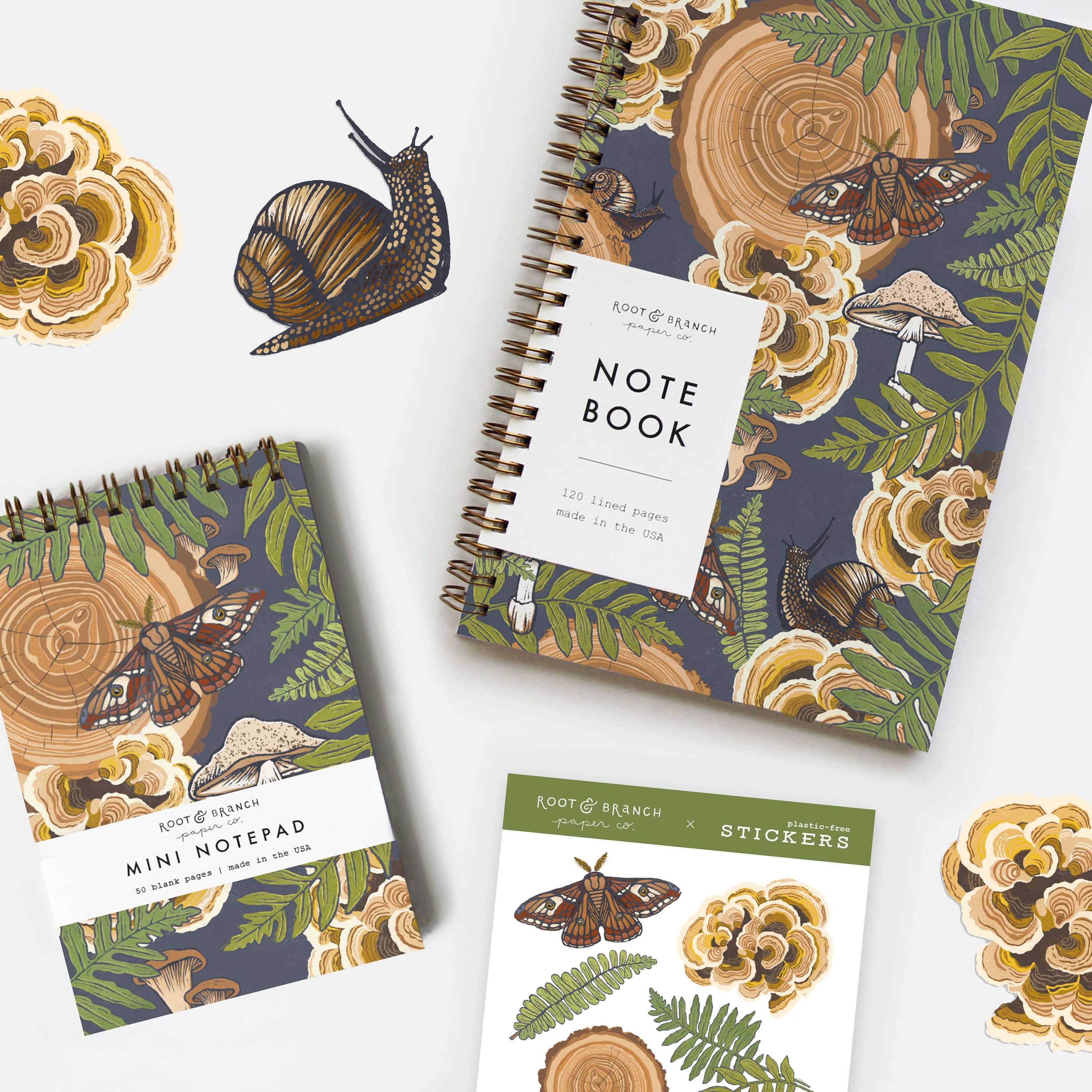 Mushroom Grove Spiral Bound Notebook - Image 2