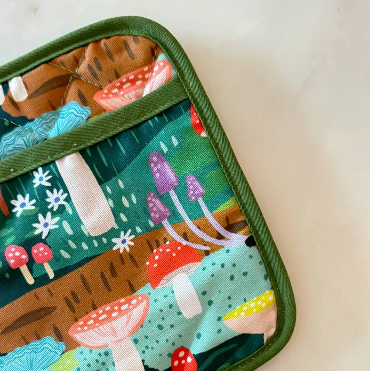Mushroom Heaven Oven Mitt + Pot Holder - Image 2