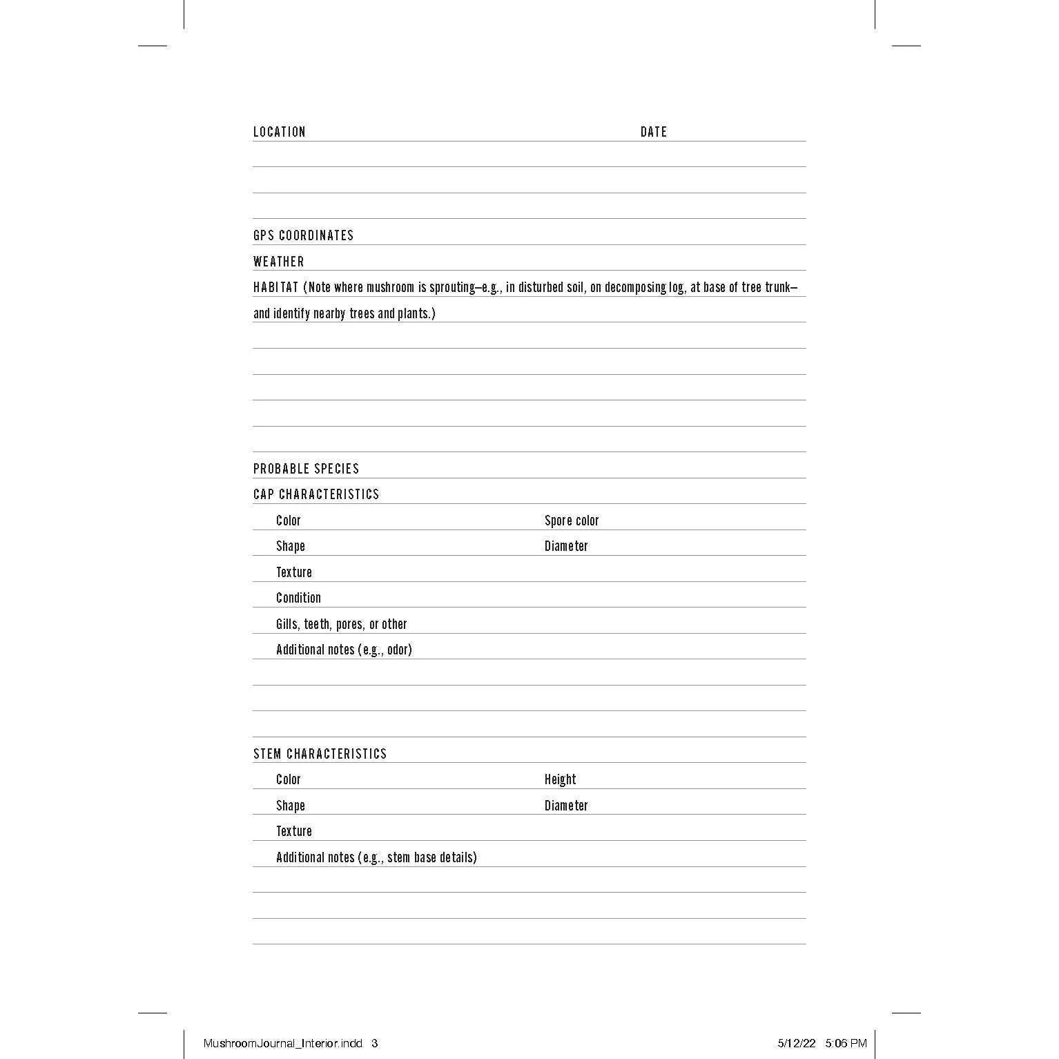 Mushroom Logbook - Image 2