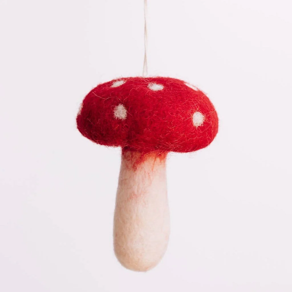 Red Mushroom Ornament - Image 2