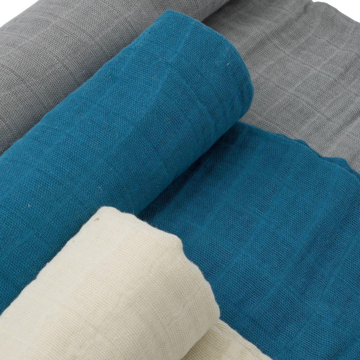 Cotton Muslin Swaddle 3 Pack: Lake - Image 3
