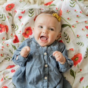 Cotton Muslin Swaddle 3 Pack: Summer Poppy - Image 4