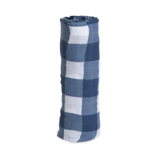 Cotton Muslin Swaddle: Jack Plaid - Image 2