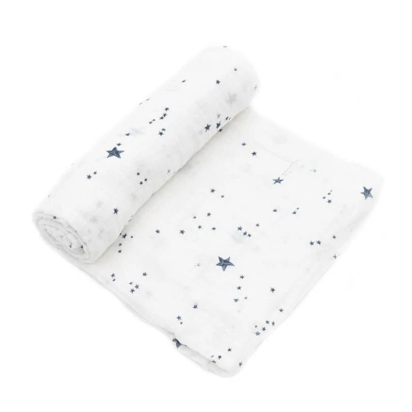 Cotton Muslin Swaddle: Shooting Stars