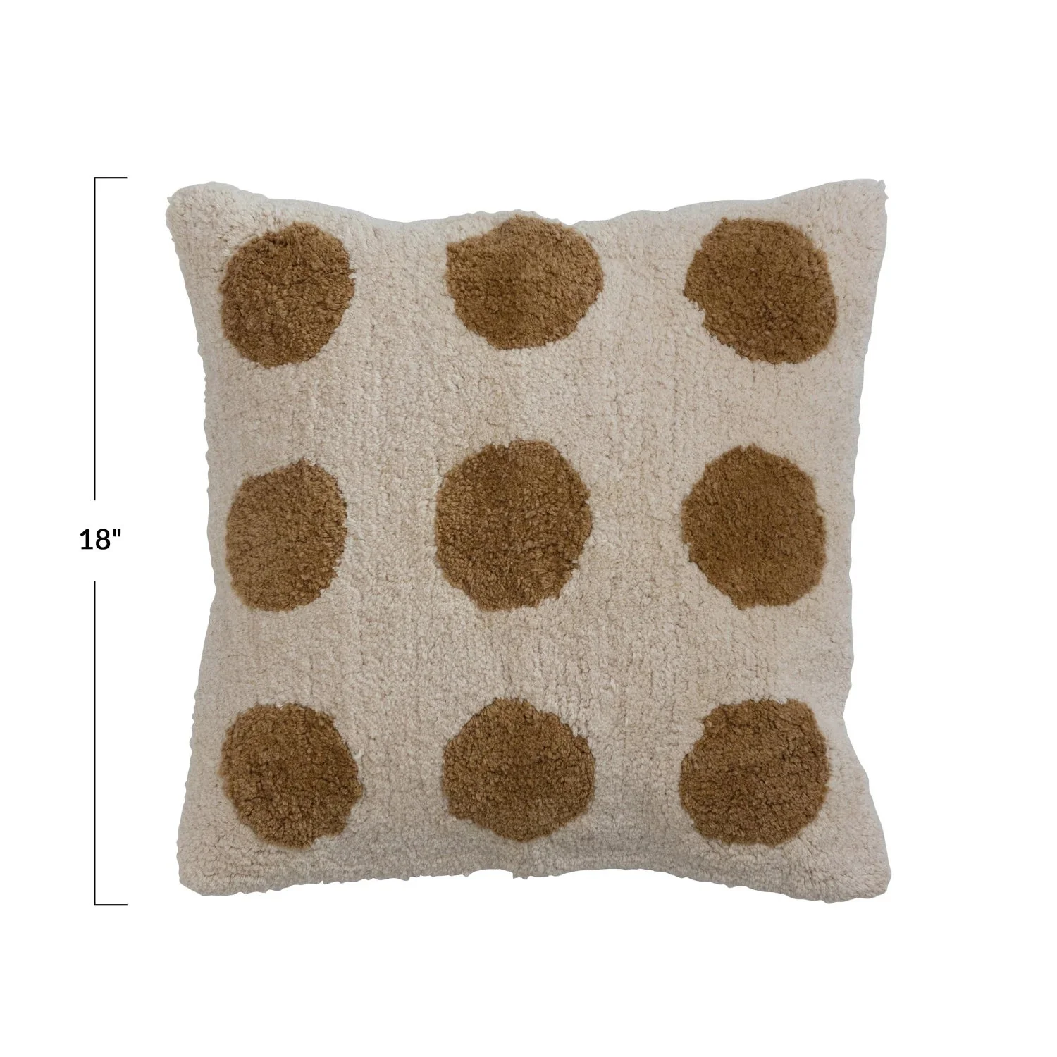 Mustard & Cream Dots Accent Pillow - Image 2