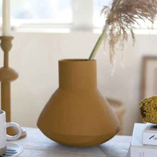 Mustard Textured Vase - Image 2