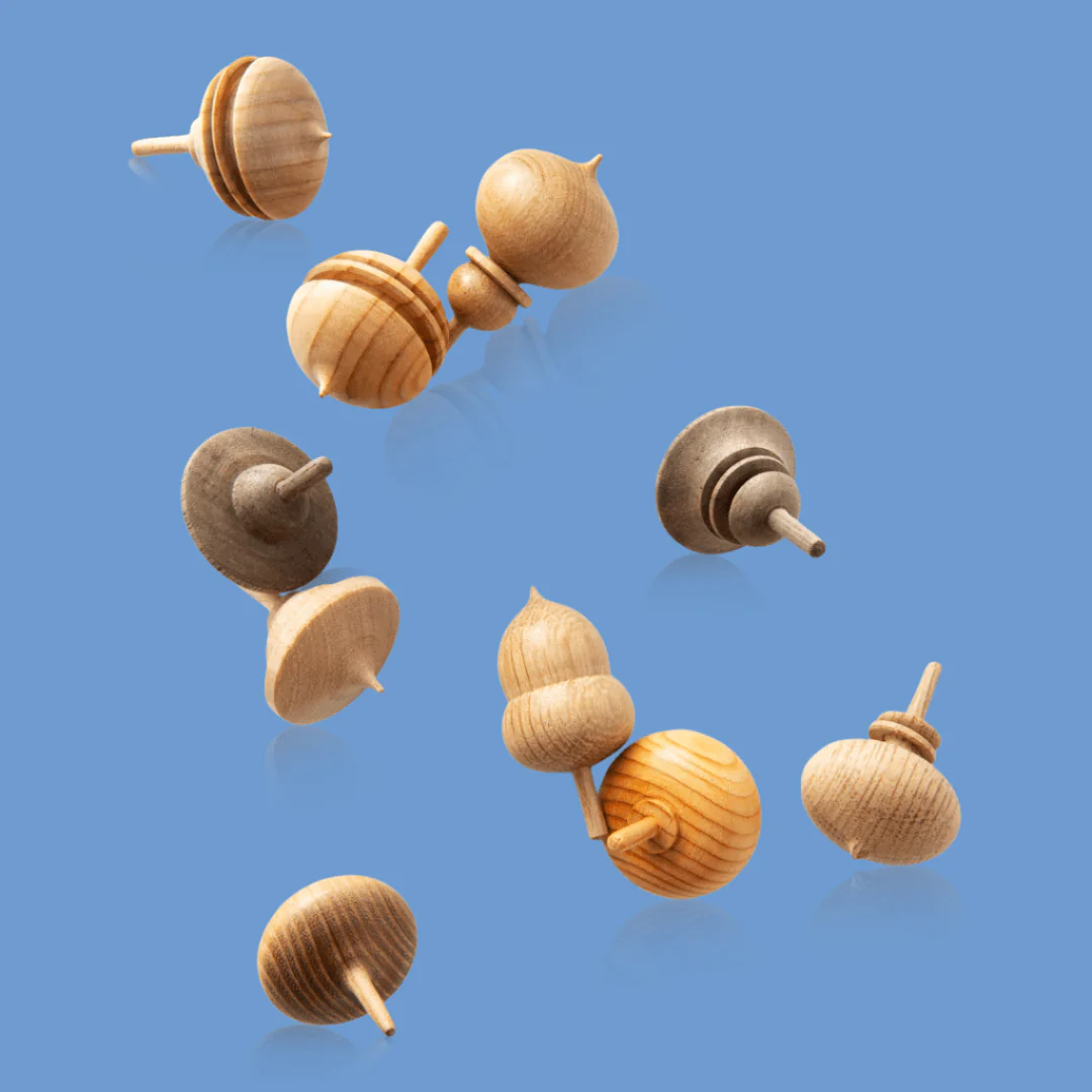 Wooden Spinning Top - Image 3