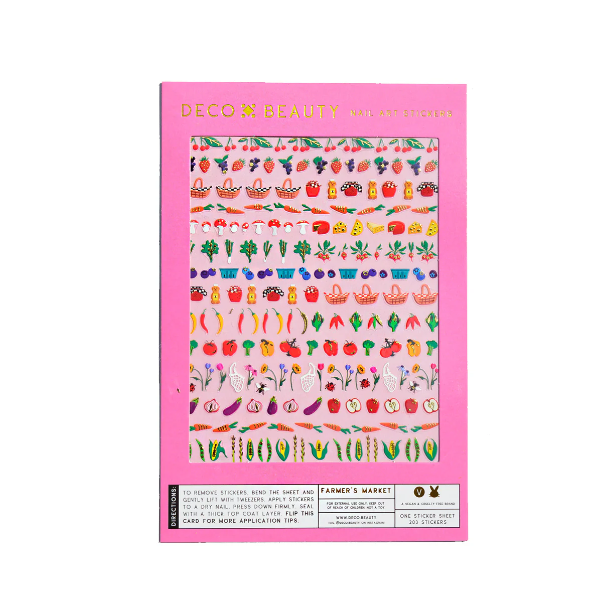 Nail Art Stickers: Farmers Market