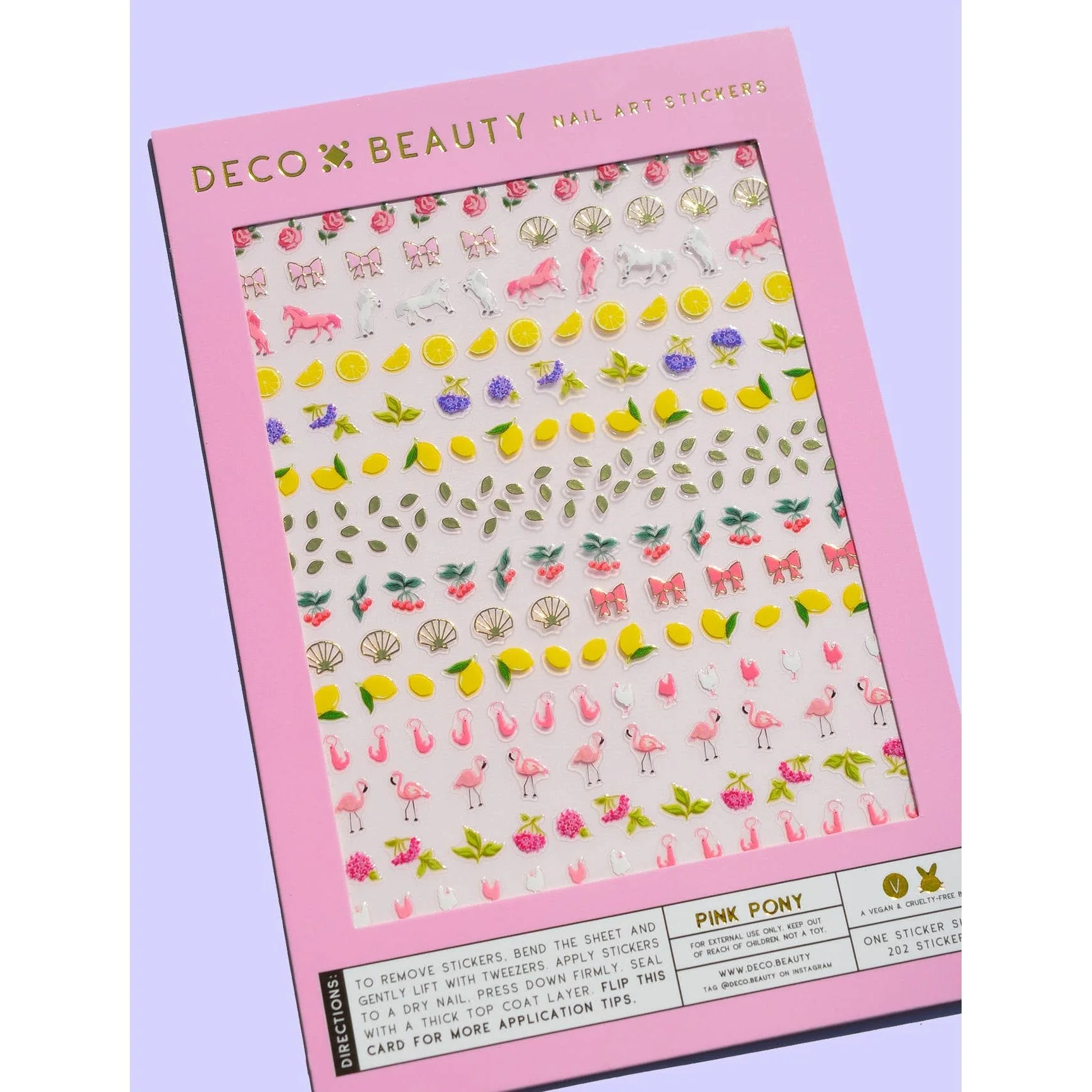 Nail Art Stickers: Pink Pony - Image 4