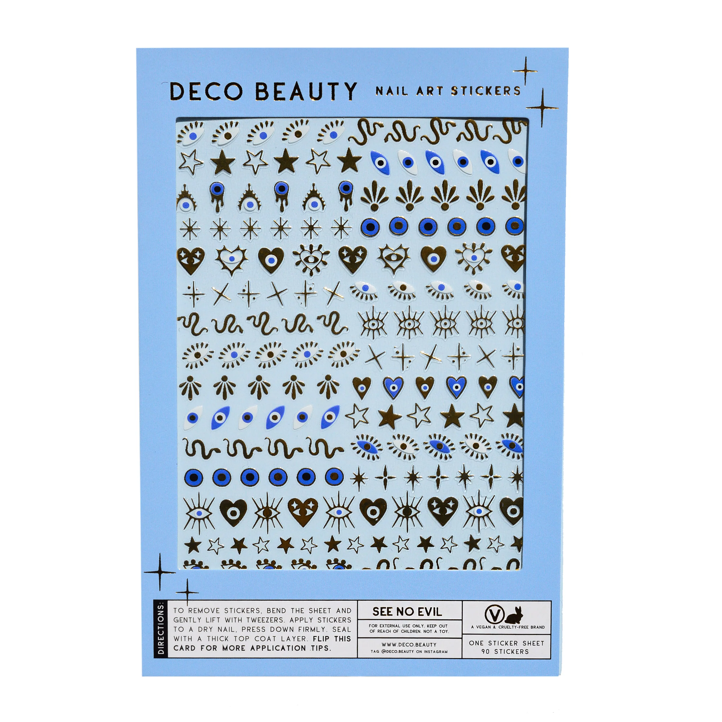 Nail Art Stickers: See No Evil
