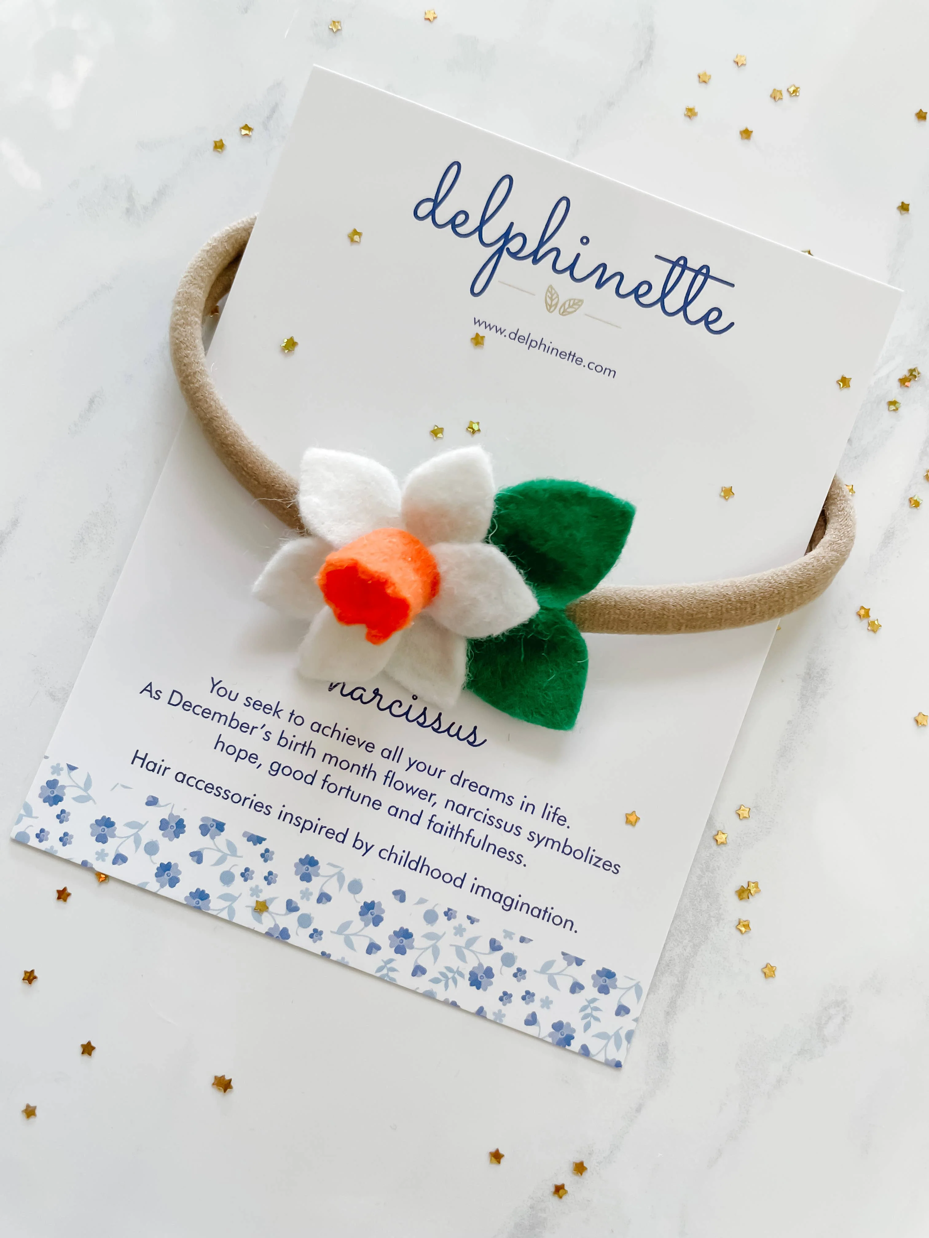 Narcissus Baby Headband - Image 3
