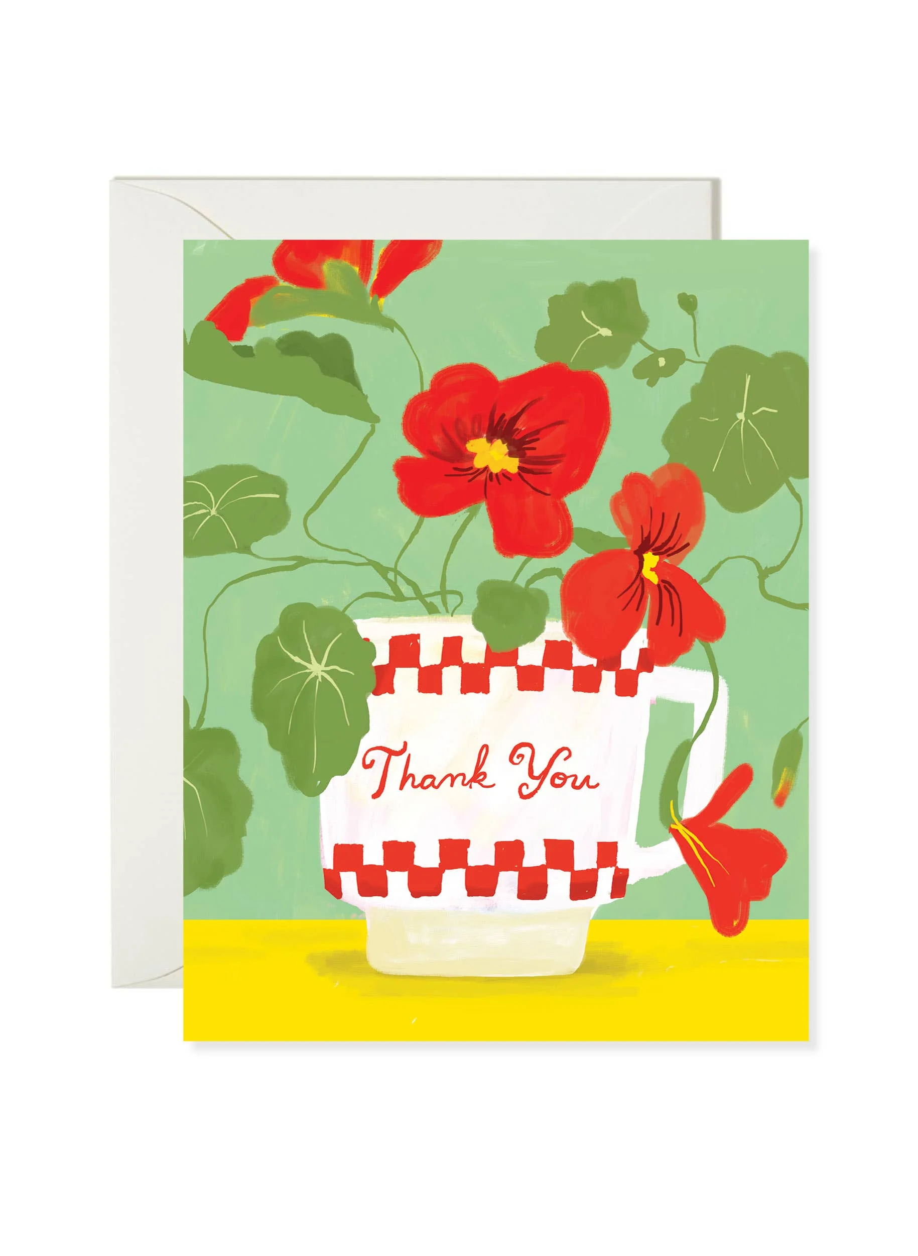 Nasturtium Thank You Card