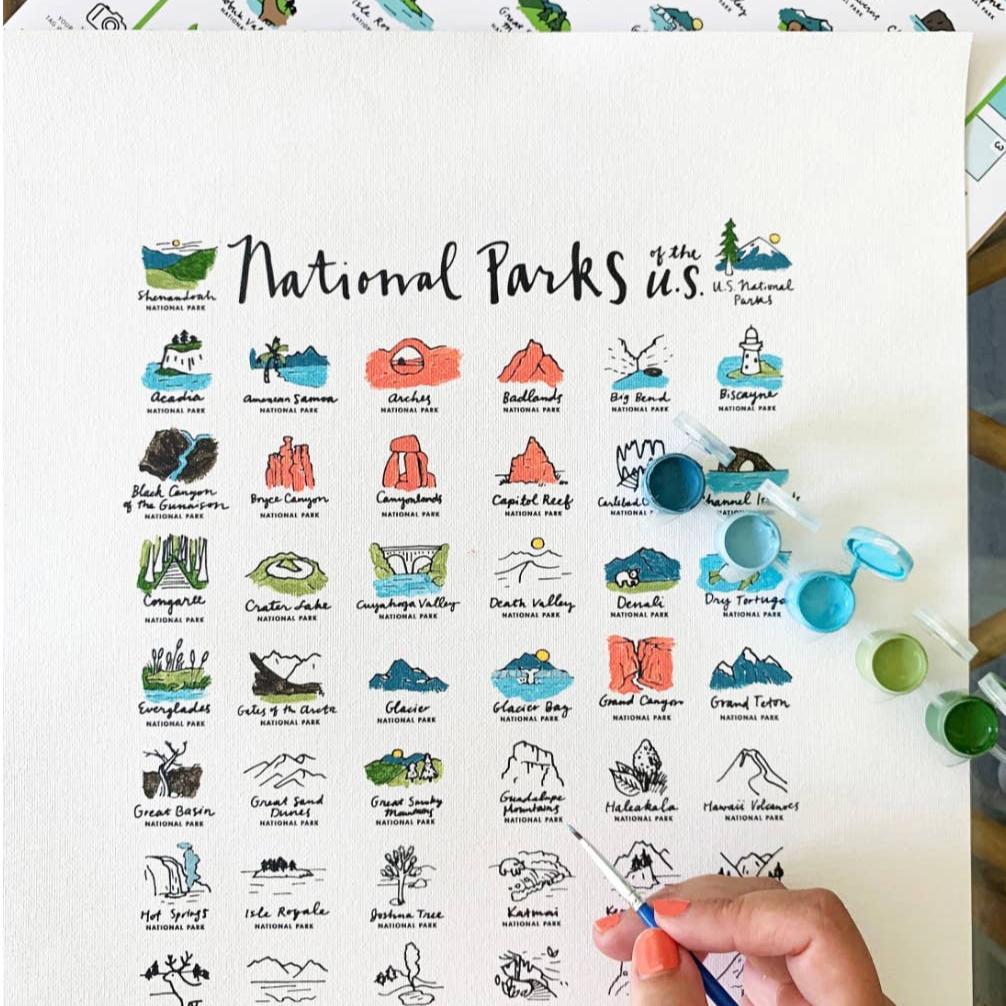 National Parks Canvas Painting Kit - Image 2
