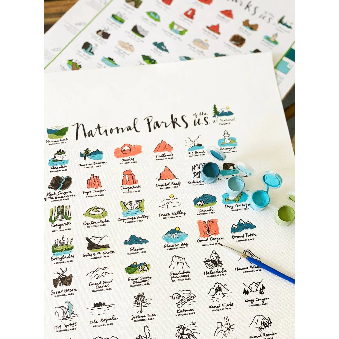 National Parks Canvas Painting Kit - Image 3