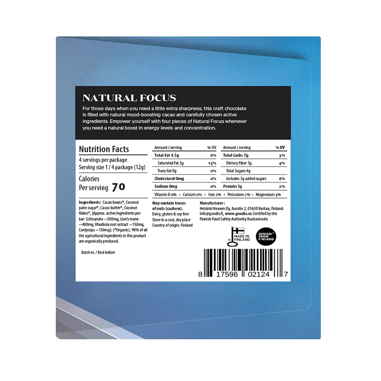 Natural Focus 49% Chocolate Bar - Image 3