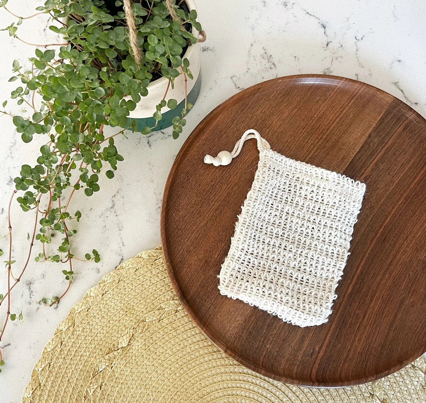 Natural Sisal Soap Saver Pouch