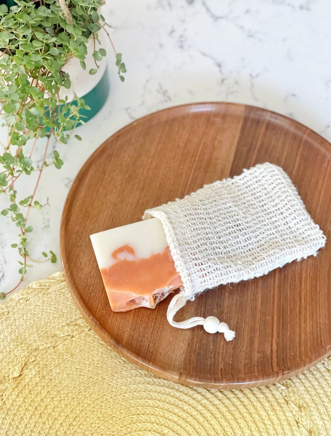 Natural Sisal Soap Saver Pouch - Image 2