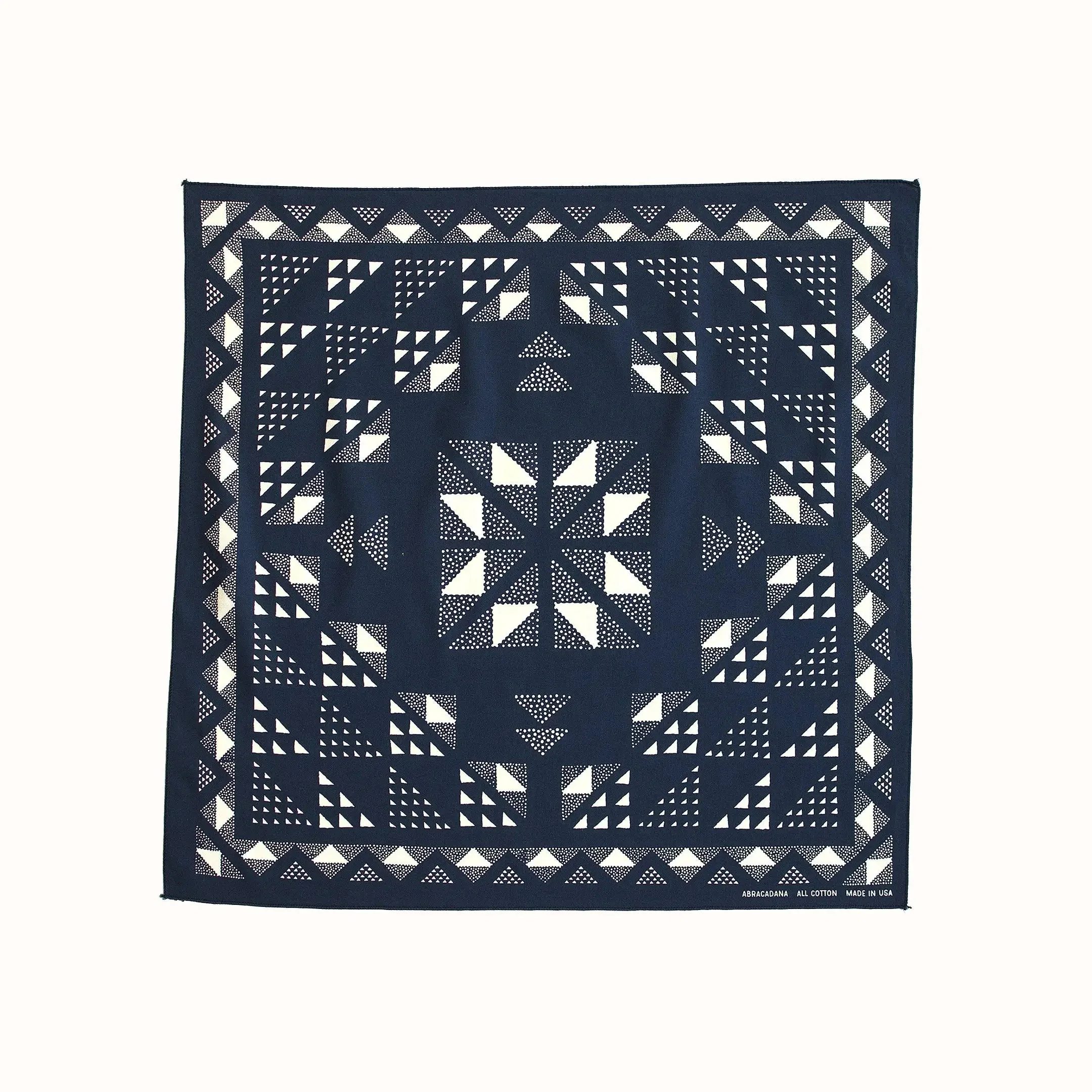 Navy Quilt Bandana - Image 2