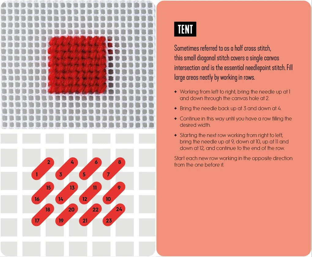 Needlepoint: A Modern Stitch Directory in 50 Cards - Image 2