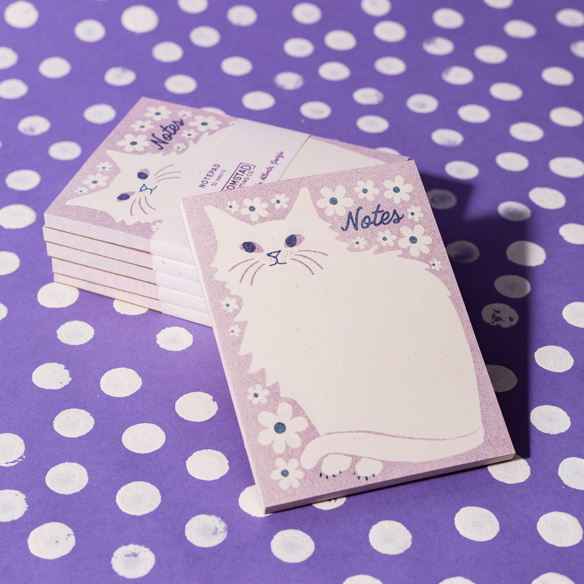 Floral Kitty Notepad - Image 2