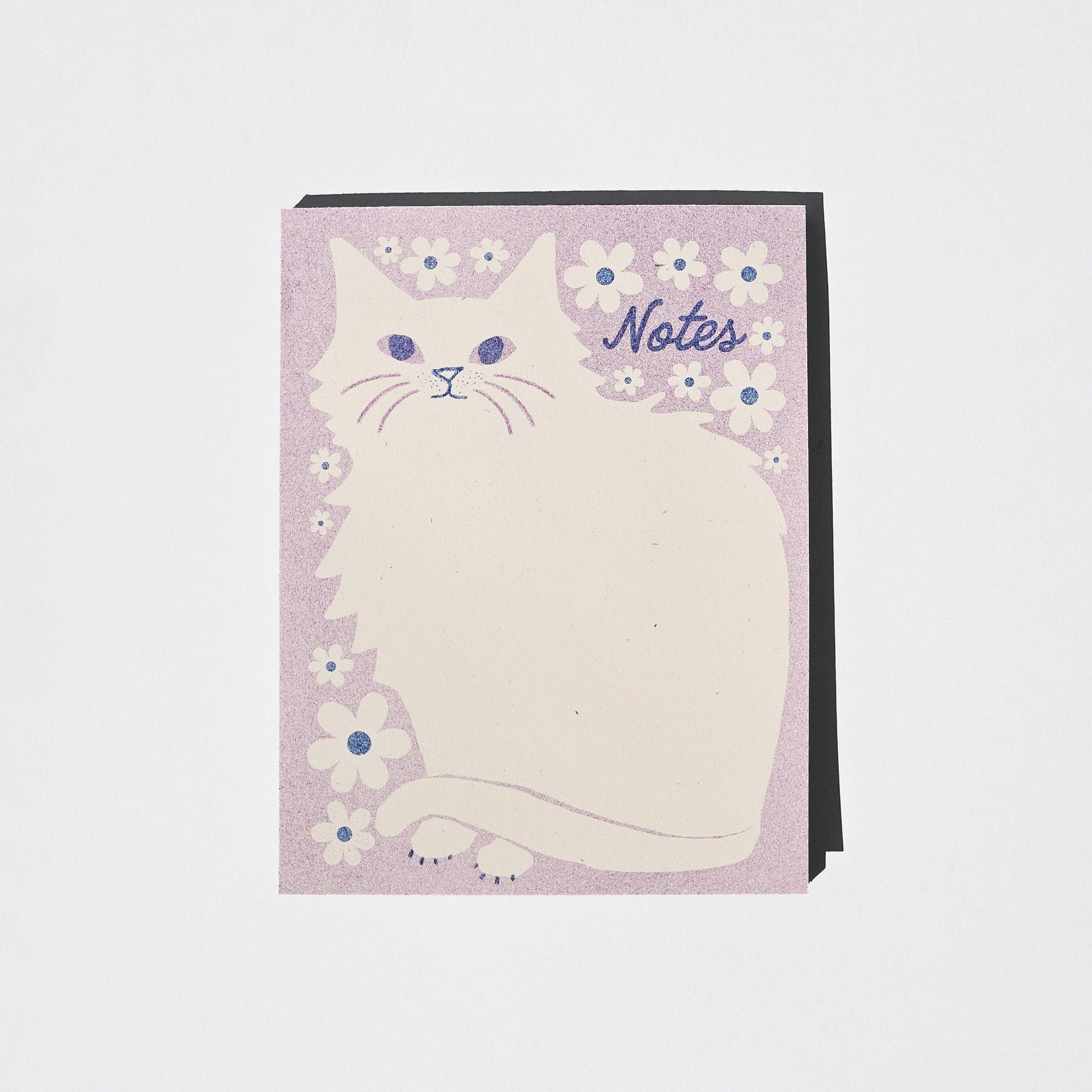 Floral Kitty Notepad - Image 4