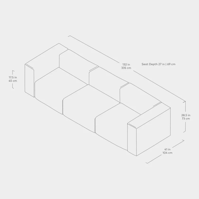 Nest Modular 3-Piece Sofa - Image 17