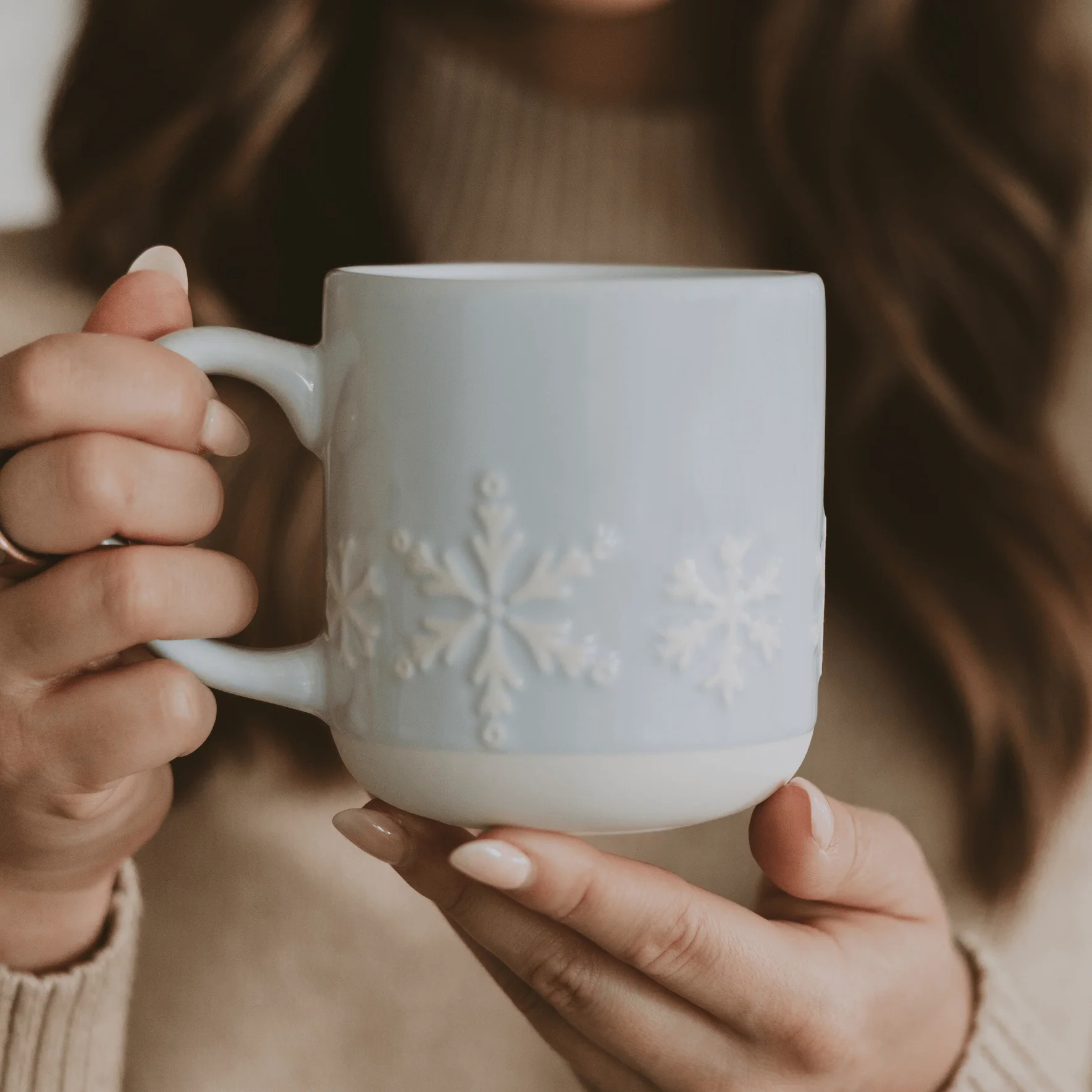Snowflakes Stoneware Mug - Image 2