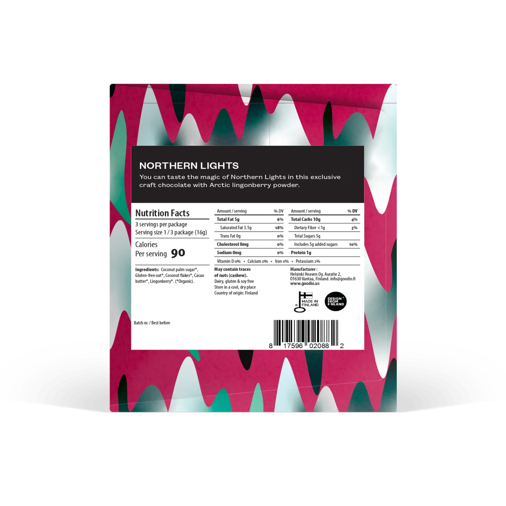 Northern Lights White Chocolate Bar - Image 2