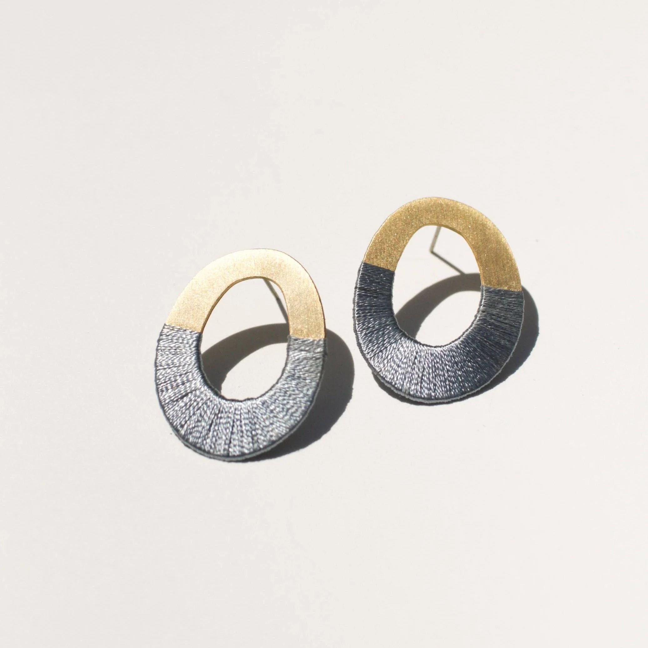Oblong Oval Earrings - Image 2