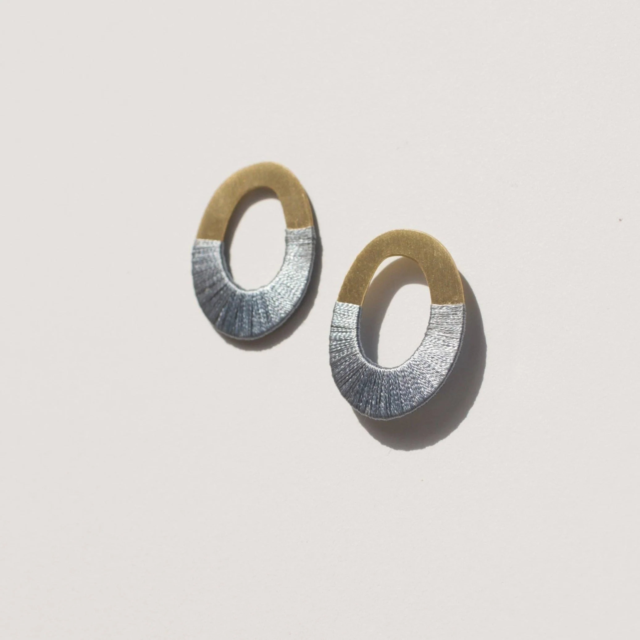 Oblong Oval Earrings - Image 4