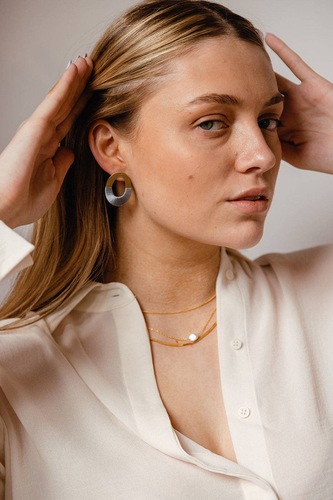 Oblong Oval Earrings - Image 8
