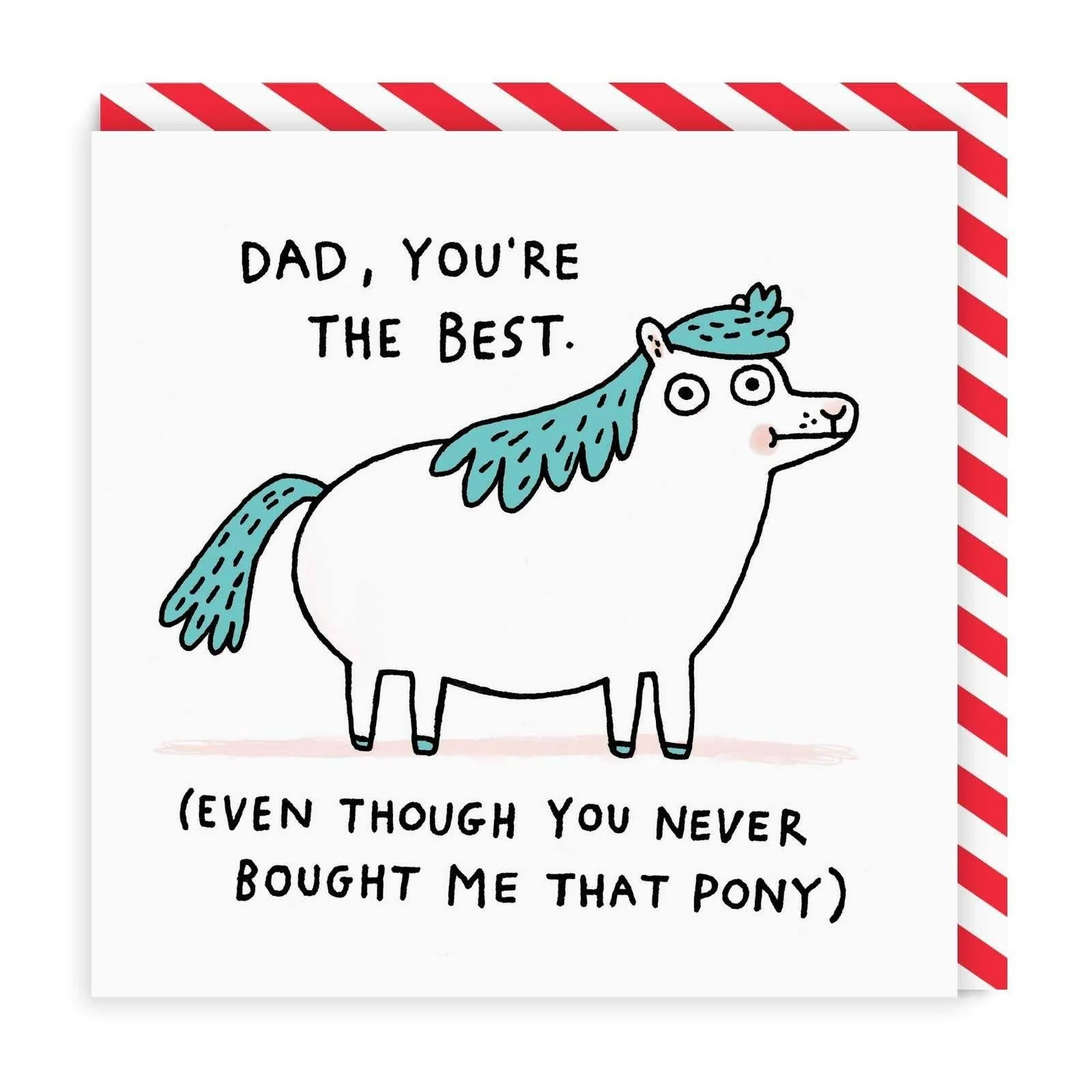 Dad Pony Greeting Card