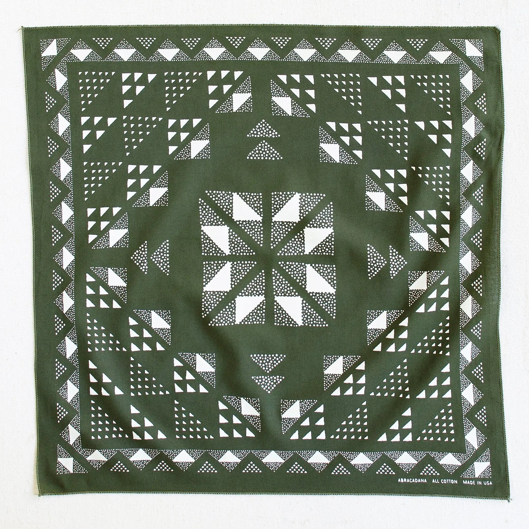 Olive Quilt Bandana - Image 2