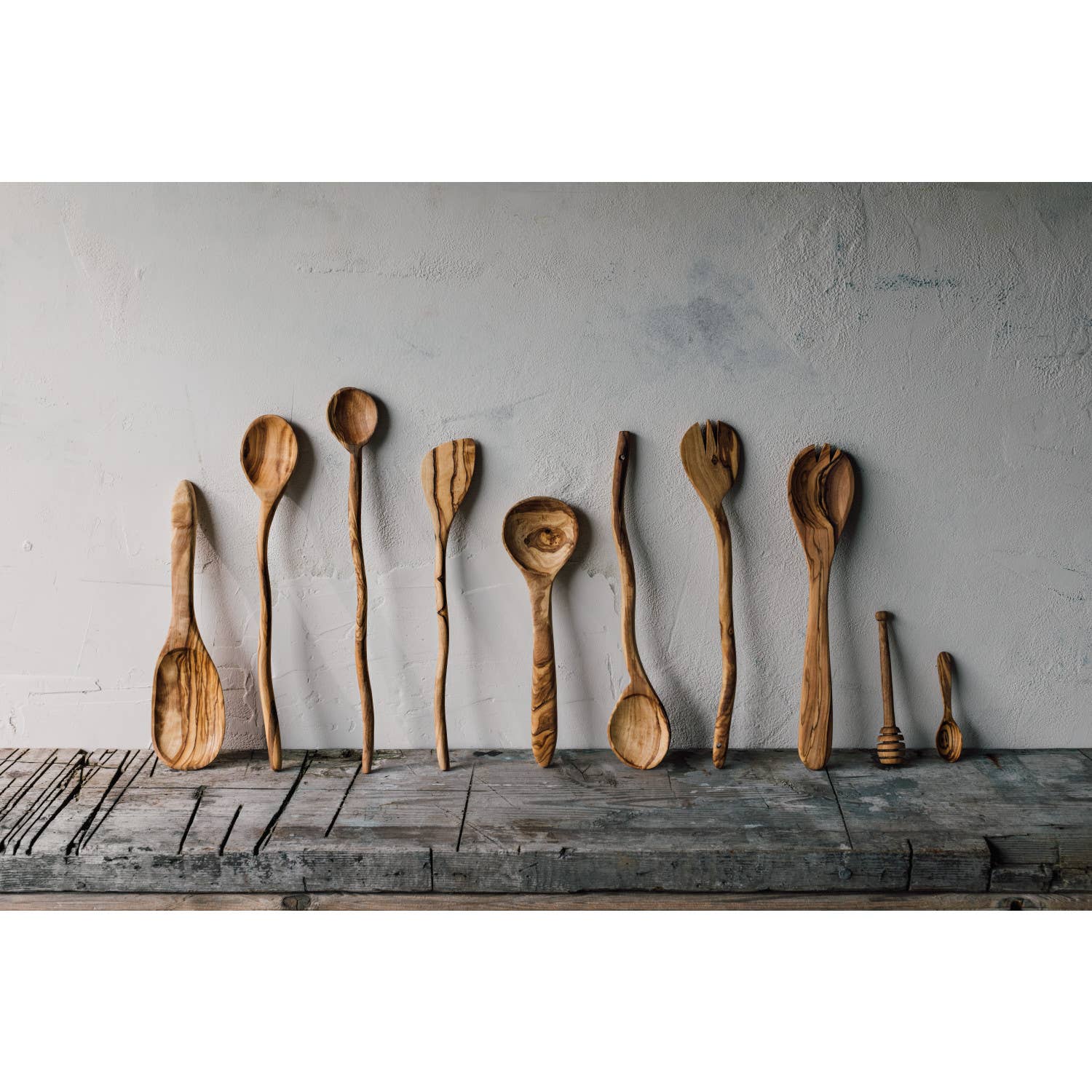 Olive Wood Corner Spatula - Image 2