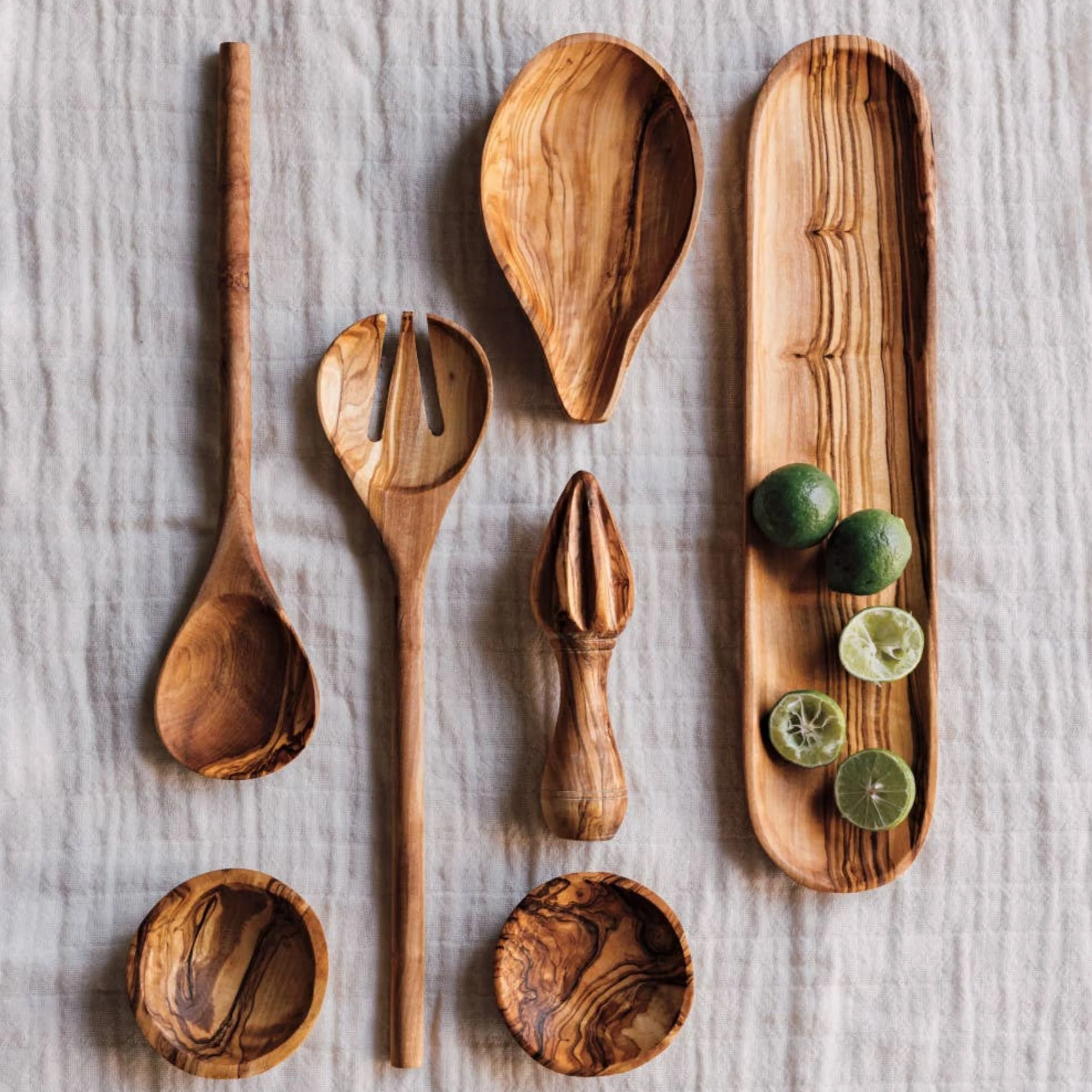 Olive Wood Spoon Rest - Image 2