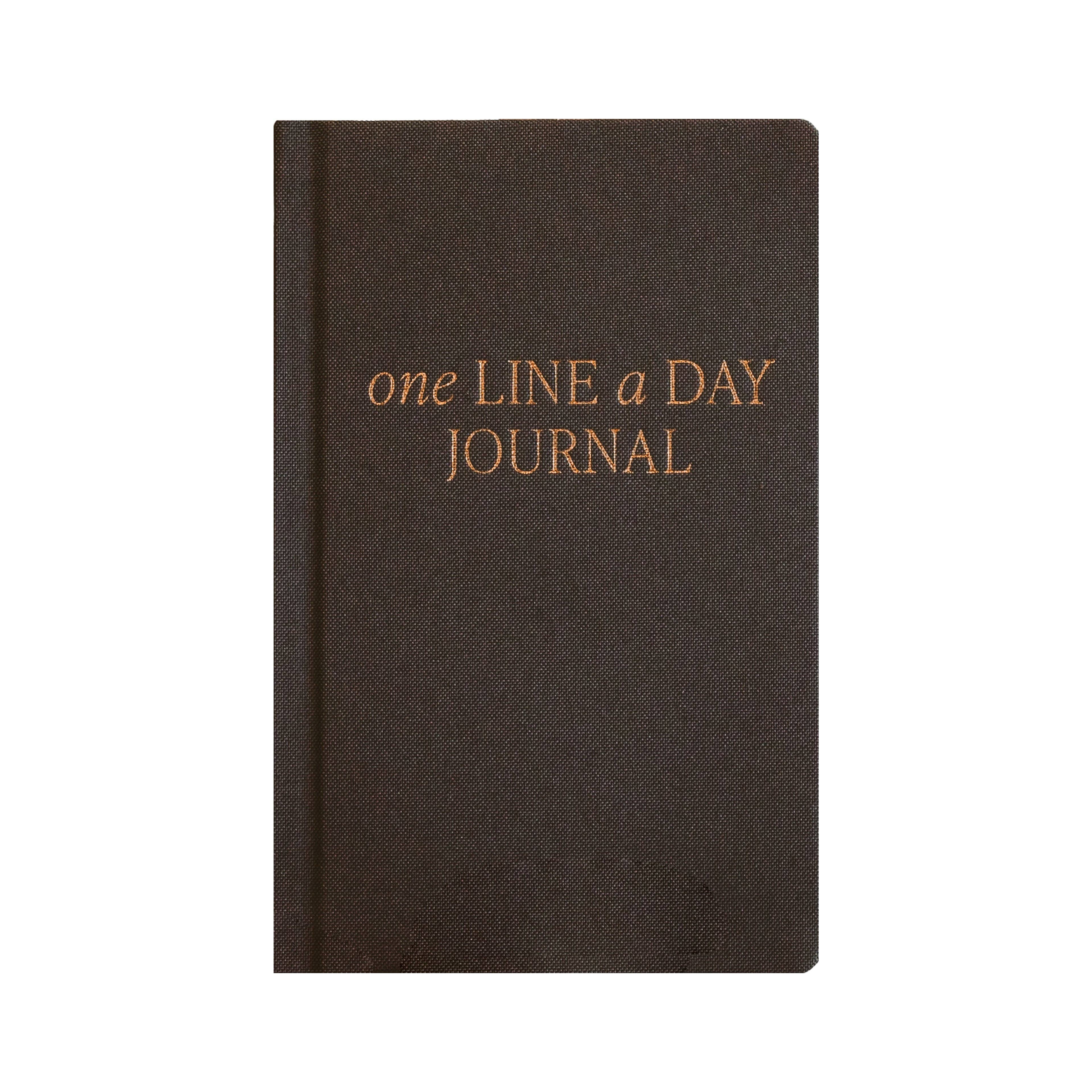 One Line A Day Fabric Journal - Black - Image 4